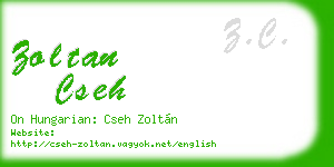 zoltan cseh business card